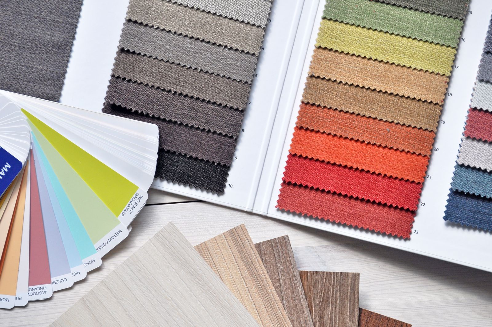 Provbitar av olika material